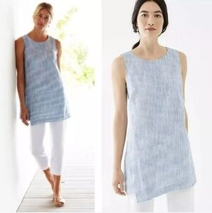 J. Jill Purejill Linen Wrap Tunic Size Medium